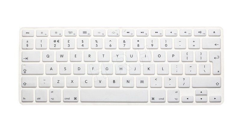 HRH Silicone UK EU English Keyboard Cover Skin Protector Film For Macbook Air Pro 13 15 17