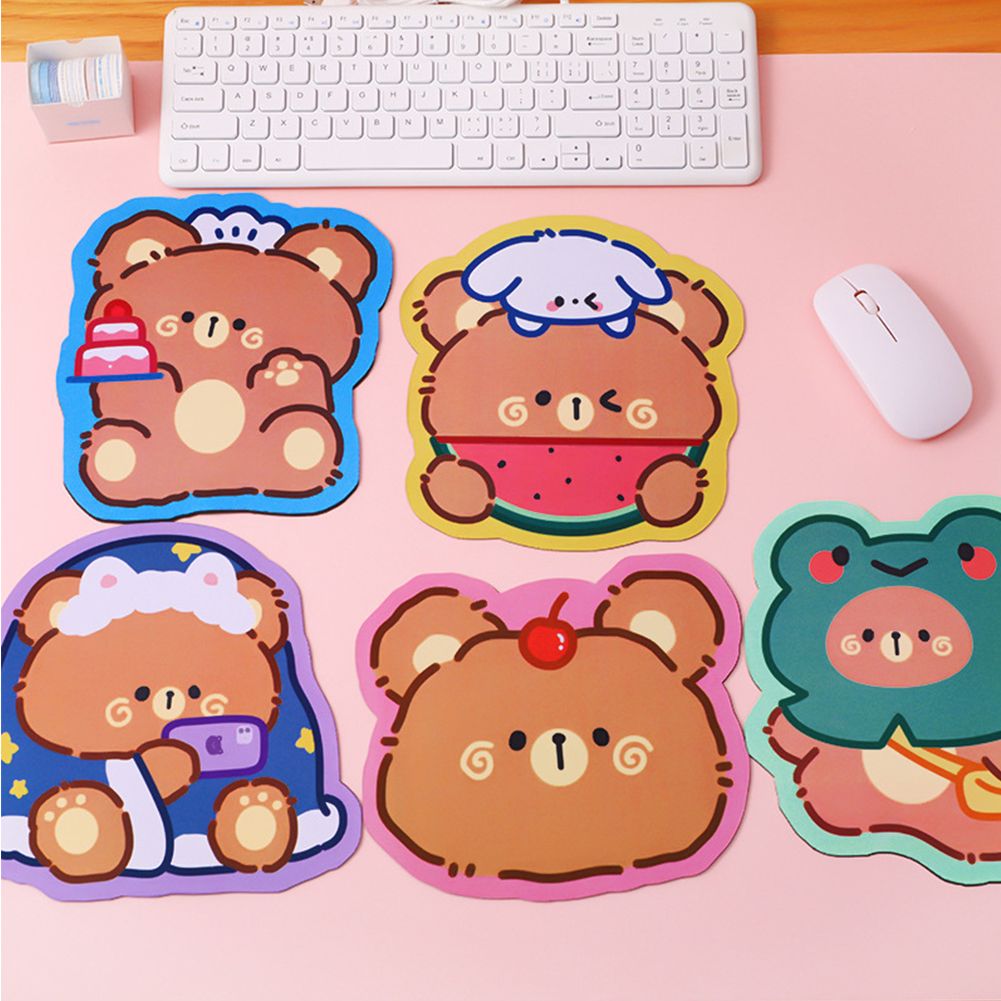 Cute Mouse Pad Student Cartoon Ins Portable Notebook Pad Mini Customizable Non-slip Pad