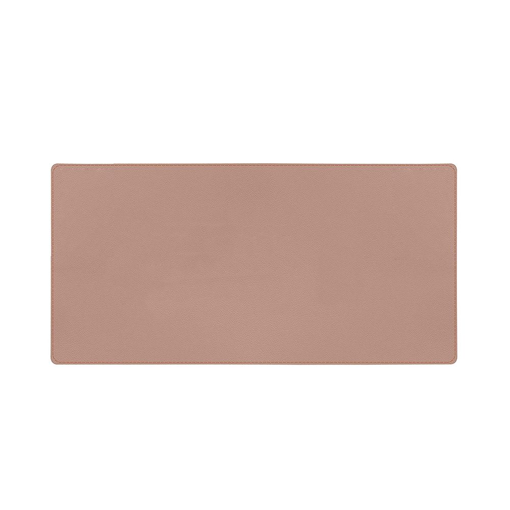 Double-Sided Mouse Pad Eco-friendly Cork PU Leather Desk Mat Waterproof Dustproof Mouse Mat for Home Office Game Grey 60*35cm