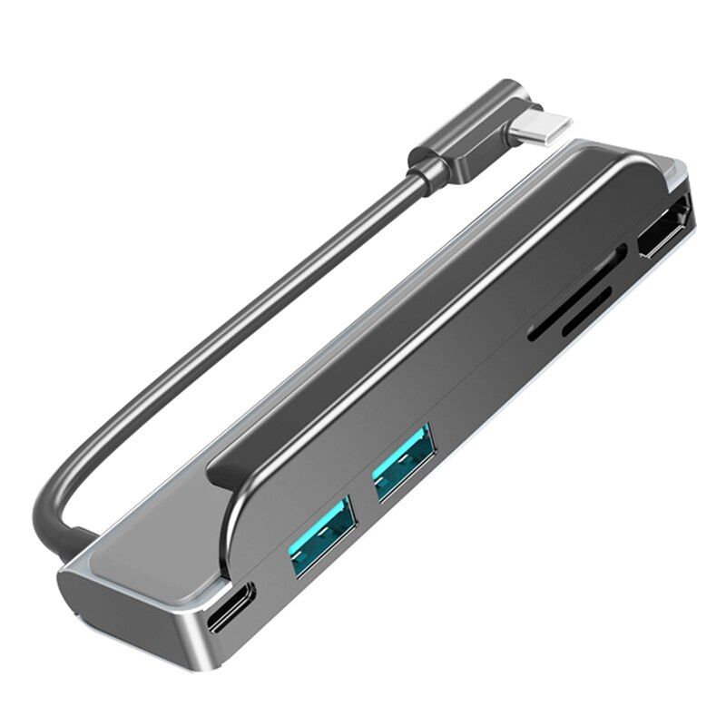 Type-C Docking Station USB C HUB HDMI-Compatible+USB3.0+PD+TF Support 4K for  Laptop PC