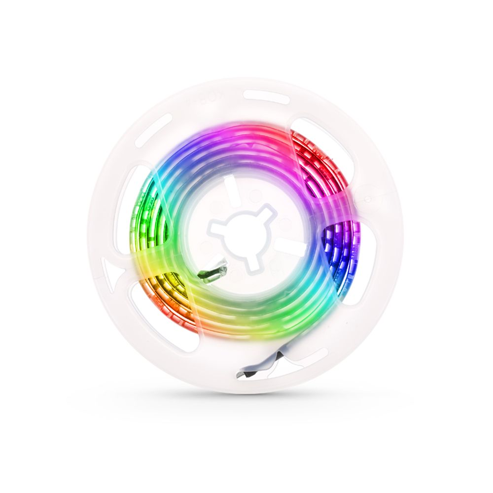 LED Computer Case Strip Light Flexible RGB Lamp Tape Diode 5V Desk Screen TV Background Lighting USB Powered 3 Key Control 2M