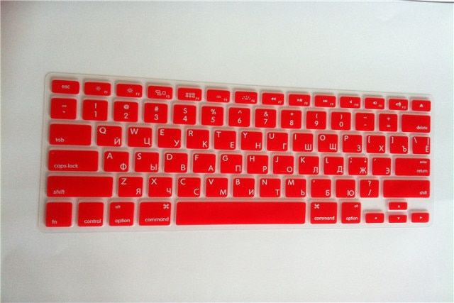 For apple MacBook Pro air 13 15 17 RUSSIAN Silicone US Keyboard Cover Skin sticker protective FILM For Mac air 13 inch