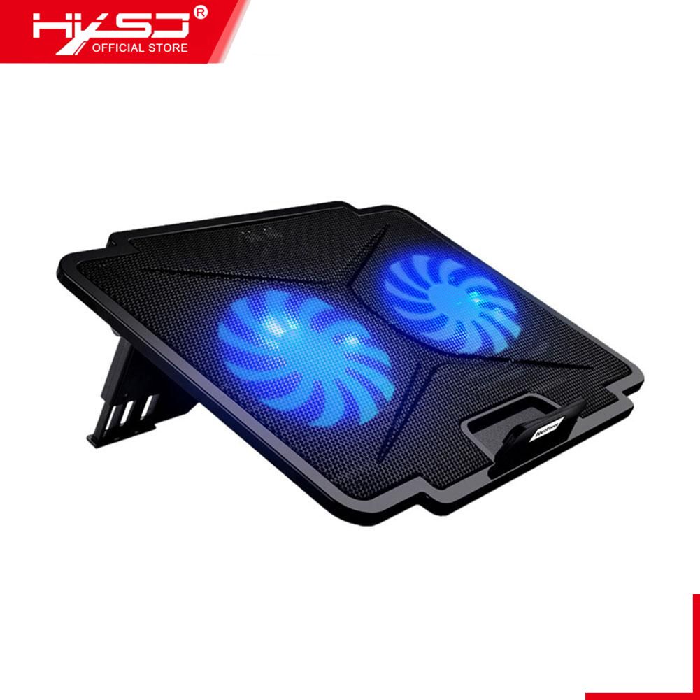 HXSJ 2-USB Ports Dual Fans Laptop Cooler Pad Notebook Stand Holder for 14/15.6inch