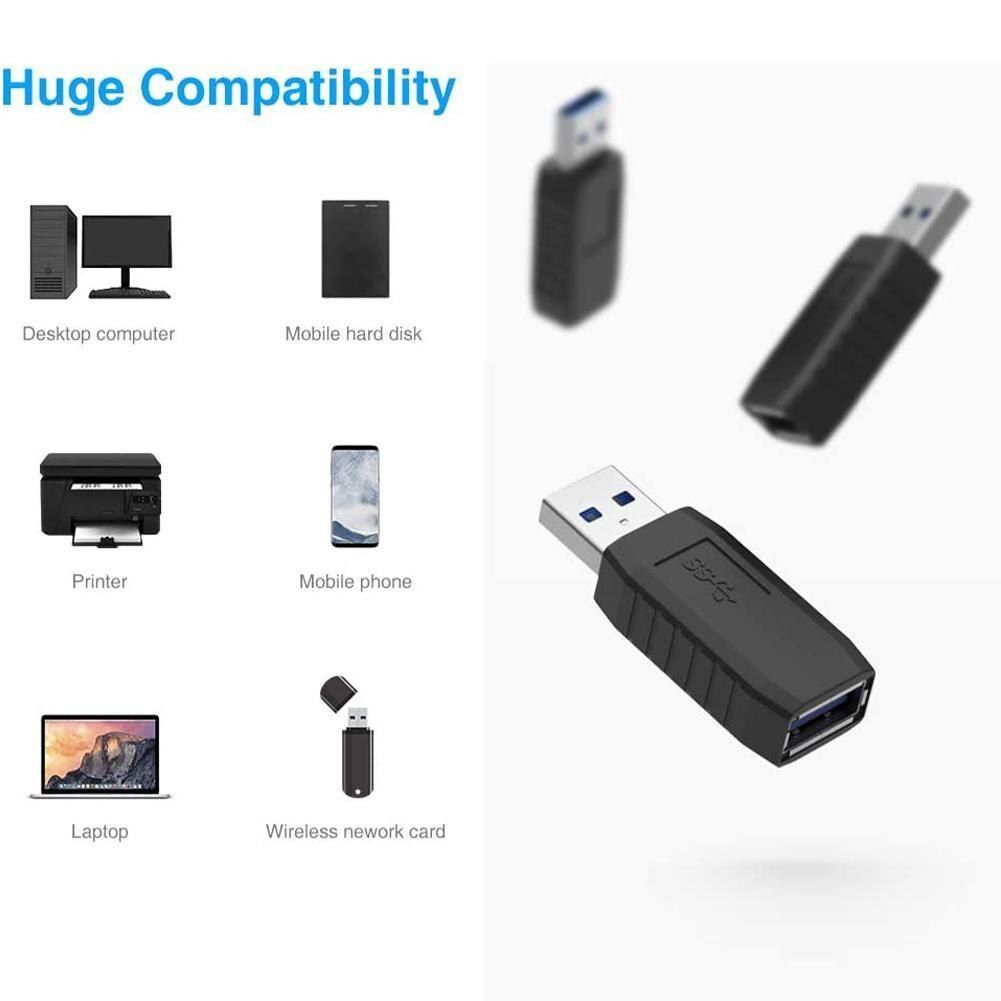 USB 3.0 Adapter Connector Male to Female Extender M-F Durable Coupler Converter Laptop Converter Changer For PC C7X7