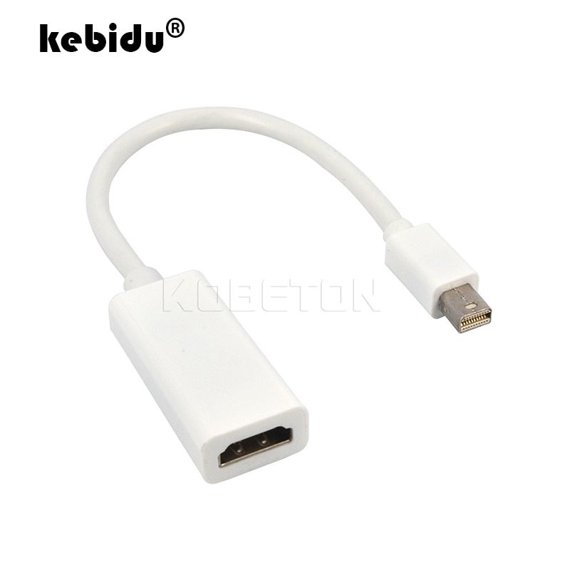 10PCS/lot for Thunderbolt Mini DisplayPort  DP to HDMI-compatible Adapter Cable For Apple Mac Macbook Pro Air Notebook DP TO HDMI
