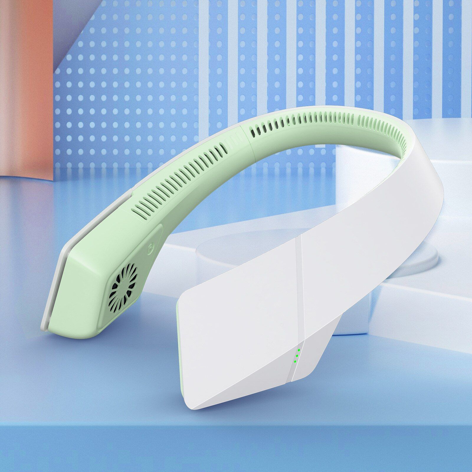 Xiaomi Portable Hanging Neck Fans Mini Bladeless Fan USB Rechargeable Fan Mute Sports Leafless Air Cooler Wearable Neckband Fans