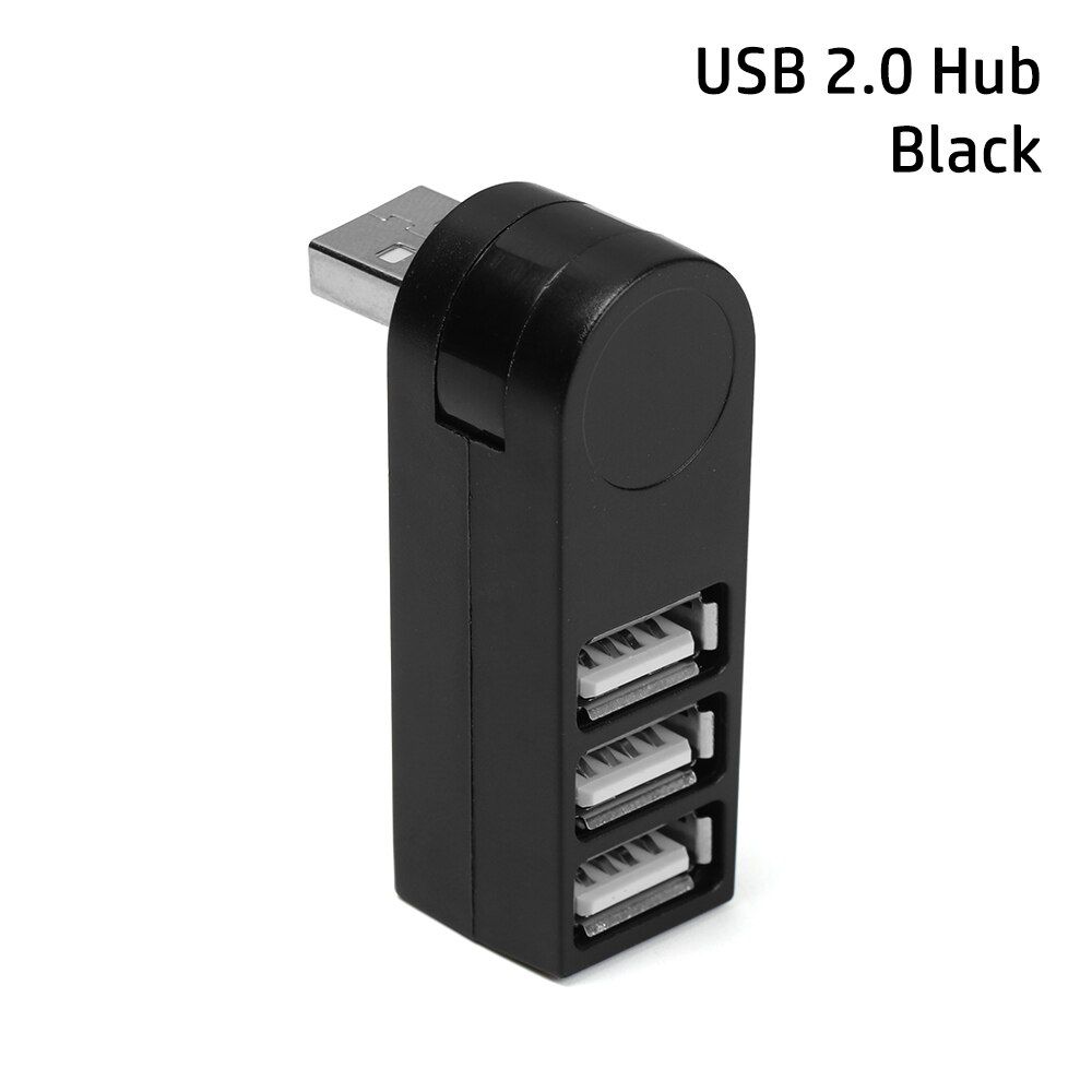 High Speed Universal Rotatable 3 Port USB 3.0 Hub High Speed Data Transfer Splitter Box Adapter USB Expander For PC Laptop