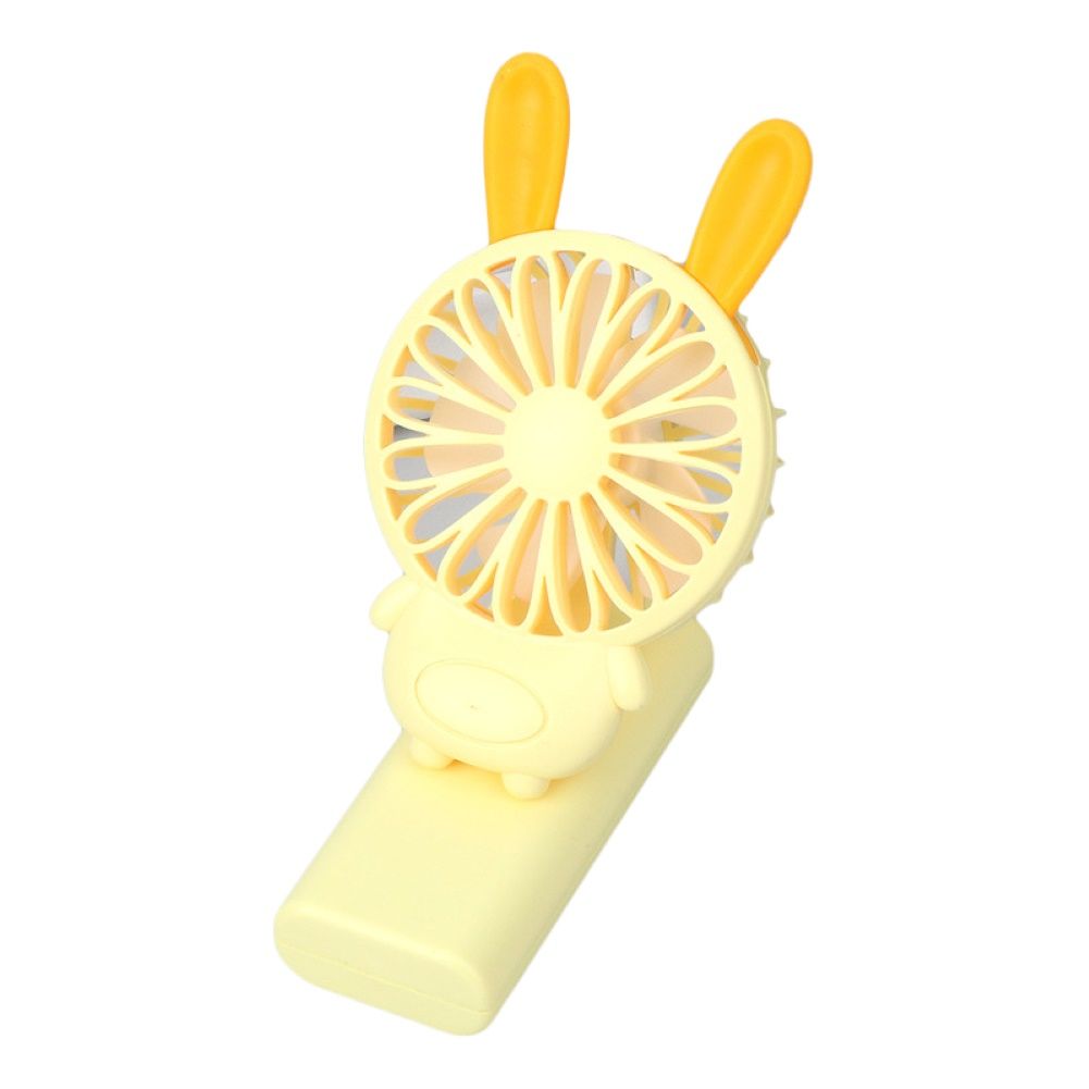 Mini Portable Cute Pig Bear Rabbit USB Rechargeable Handheld Clip on Cooling Fan