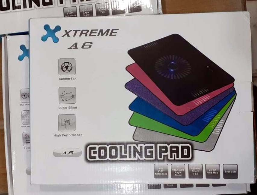 Xtreme-A6 Laptop/Notebook Cooler - Black