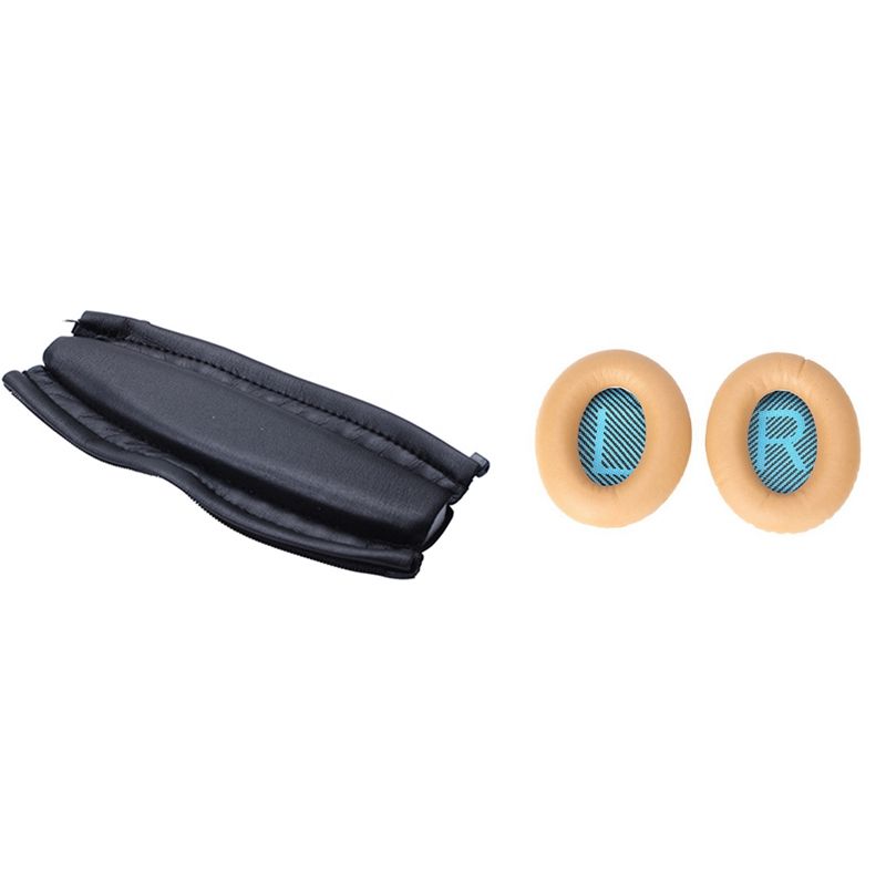 Headband Cushion for BOSE QuietComfort 15 QC2 QC15 & Replacement Earpads Foam for BOSE QuietComfort15 QC2 QC15 QC25