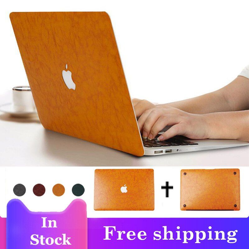 PU Leather Shell Skin For Apple MacBook Cover Pro Retina 13.3 Air 13  15 16 11 12 Inch Laptop Case 2020  A2179 A2289 A2141