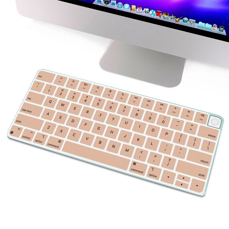 HRH Control Keyboard Covers Protector for est Apple iMac 24 inch Magic Keyboard with Touch ID Model A2449 iMac Magic M1 Chip