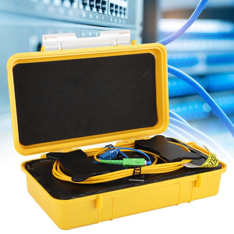 Fiber Optic OTDR Launch Cable Box Dead Zone Eliminator Ring SC/UPC-SC/APC SM 1km