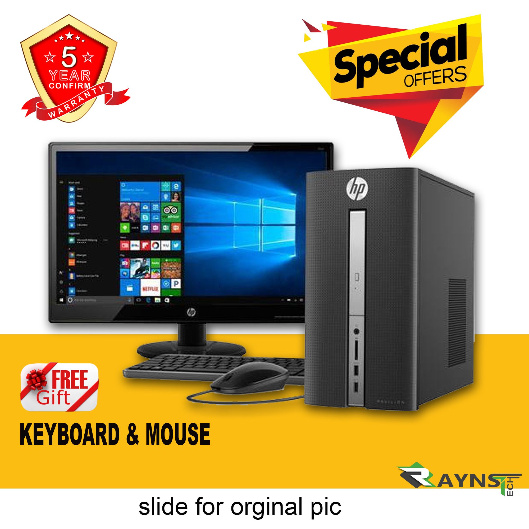 Intel Dual Core RAM 4GB HDD 500GB Intel HD Graphics   For All Regular Work And Monitor 17 Inch Full NEW Desktop Computer