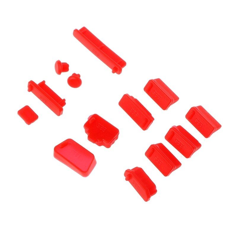 13Pcs/set Colorful Silicone Laptop Anti Dust Plug Cover Stopper Universal dustproof