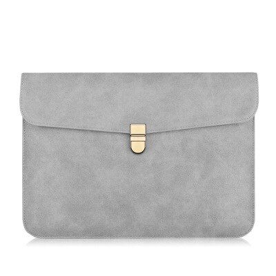 2019  Slim Matte PU Leather Laptop Bag 14 For Macbook Pro 13 15 Touch Bar 2018 Case For Xiaomi Notebook Air 13.3 Sleeve Cover