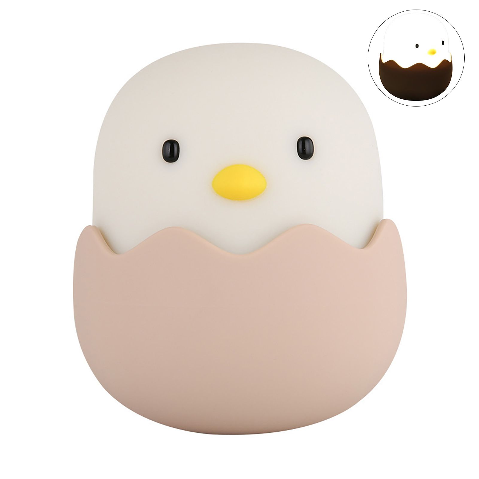 Night Light Energy-saving Chicken Egg Tumbler Table Yellow White Night Light
