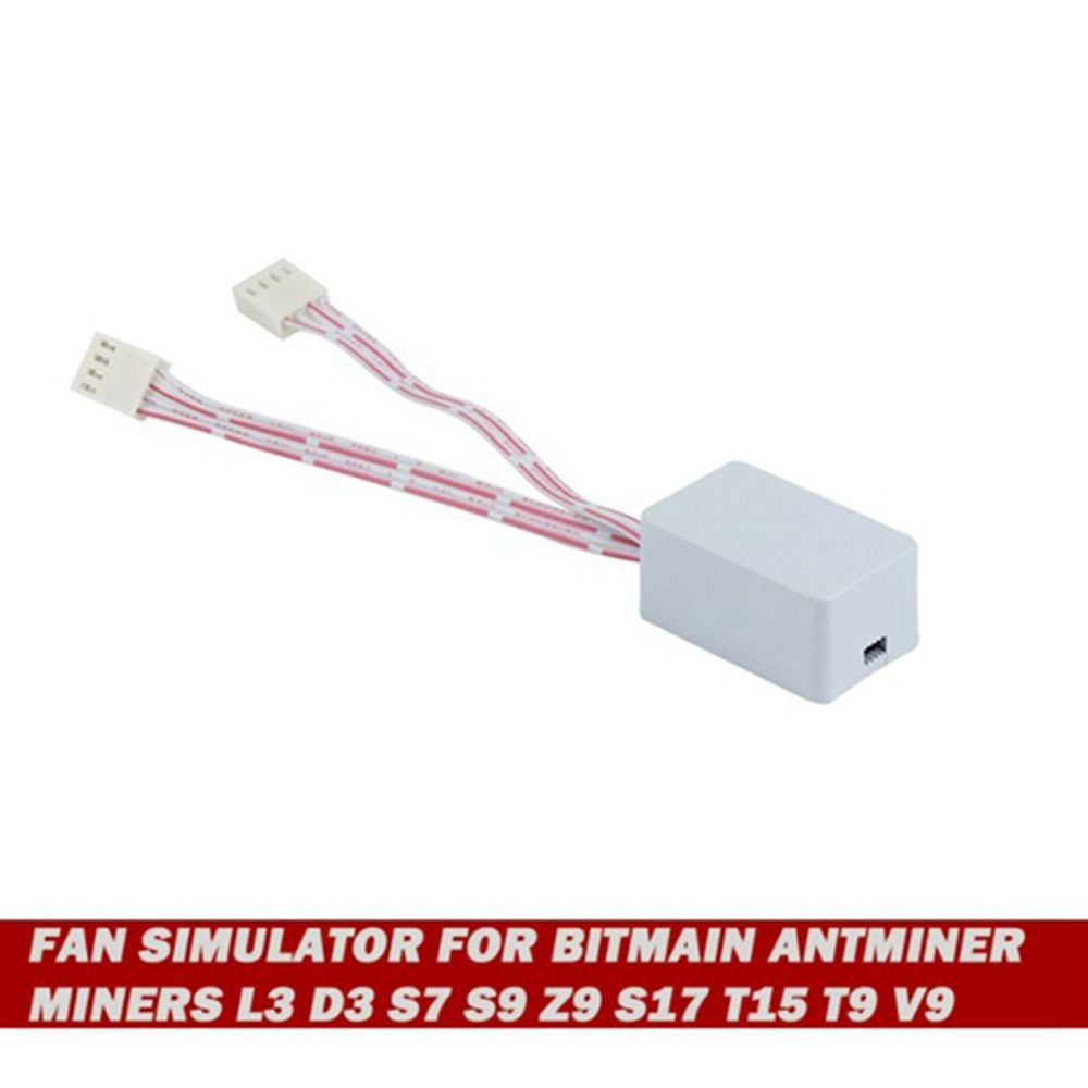 2Pcs Miner Fan Simulator Dummy Fan Simulator for Bitmain Antminer Miners Mining L3 D3 S7 S9 Z9 S17 T15 T9 V9