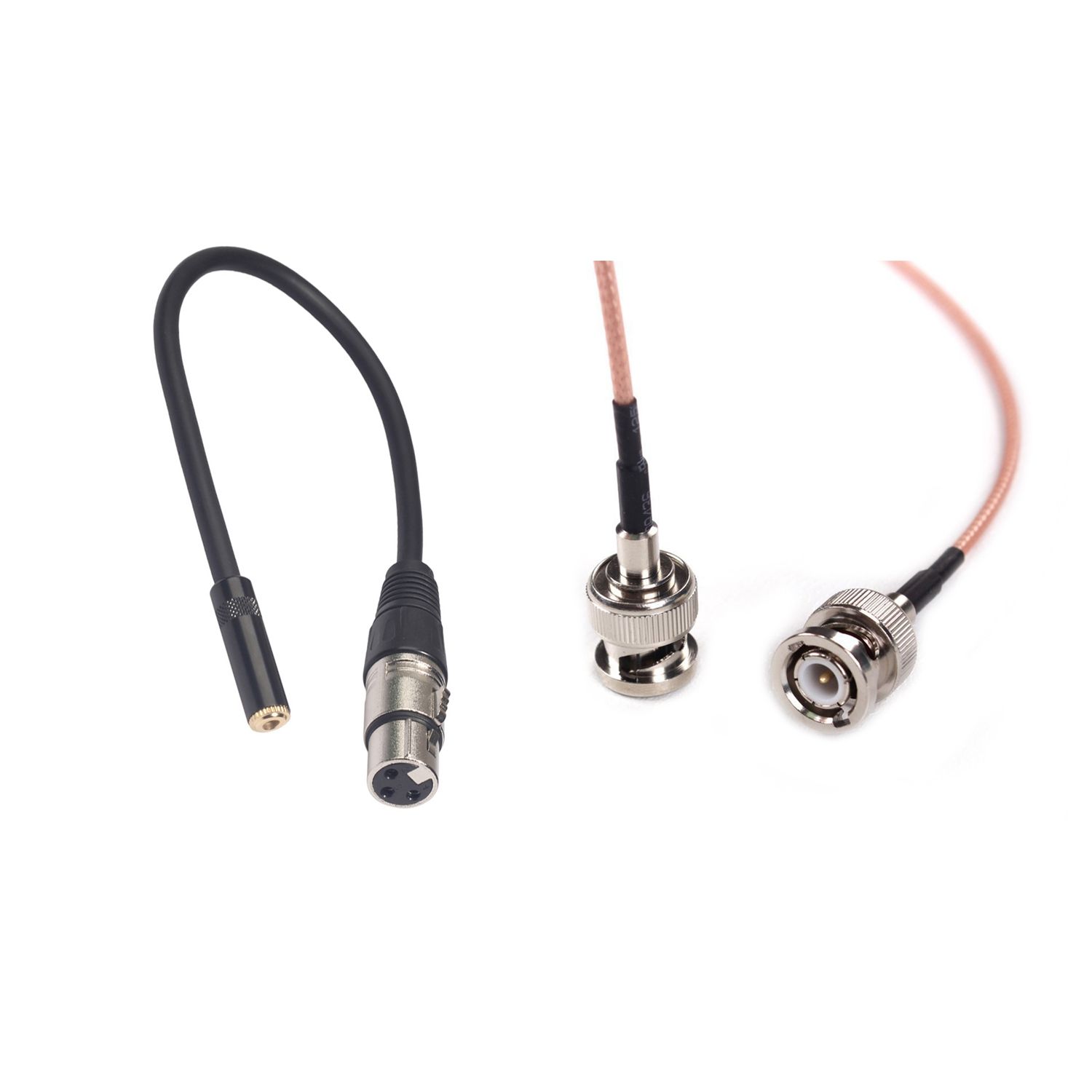 LanParte HD-SDI HD SDI Video Cable Male HD SDI Extension Cable 60cm & 0.3M Wire 3 Pin Xlr Female to 3.5mm Trs 1/8Inch Female Stereo Audio Adapter Microphone Cable