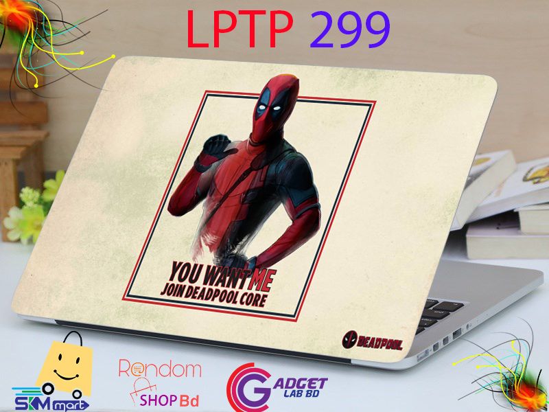 LPTP - 299 Spider man Laptop Sticker Laptop Skin Sticker & Laptop Skin for laptop Back Side Decoration