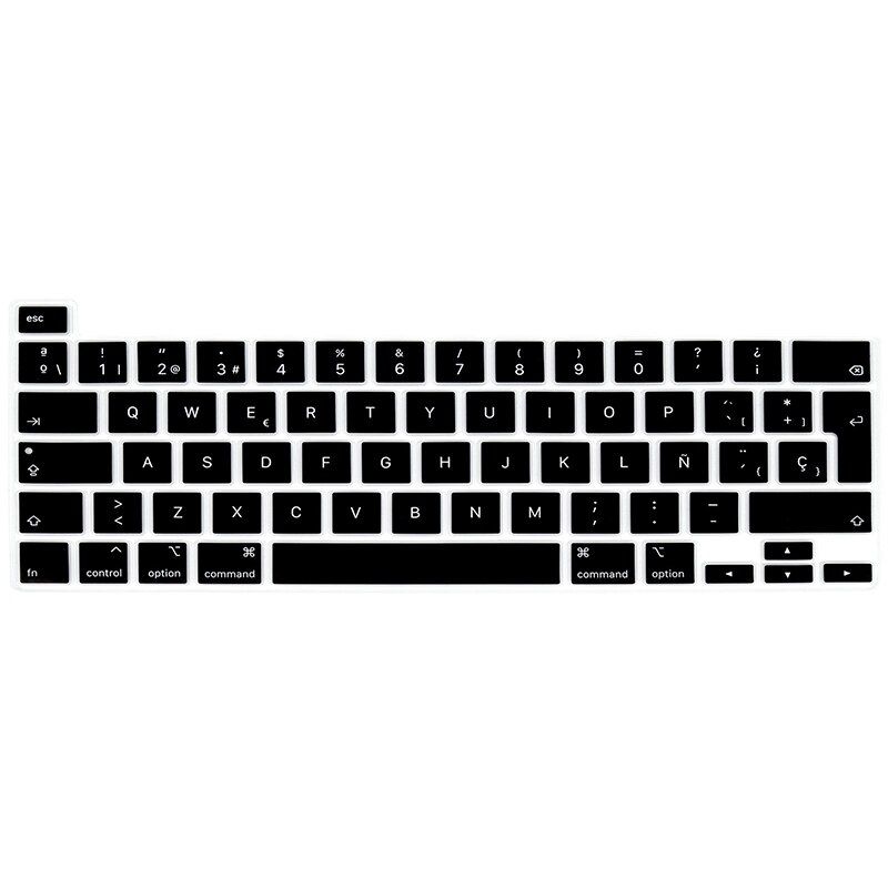 Spanish For 2020 MacBook Pro M1 13 inch A 2338 A 2289 A 2251 for MacBook Pro 16 A2141 Silicone Keyboard Cover Skin EU Version