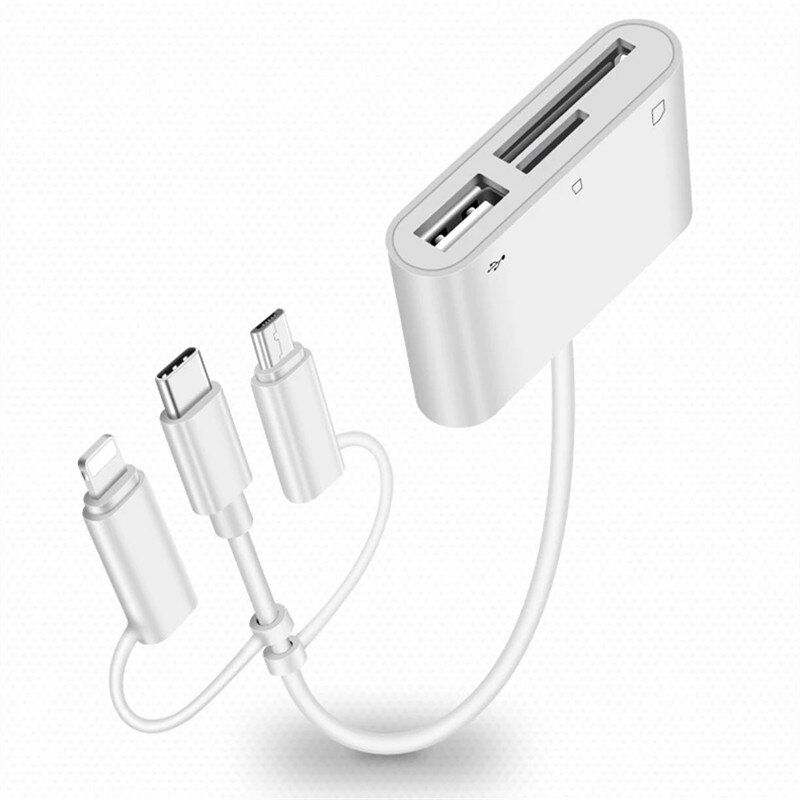 10 Styles Multifunctional OTG Card Reader Type C USB Micro TF/SD Memory All-in-One High Speed Adapter