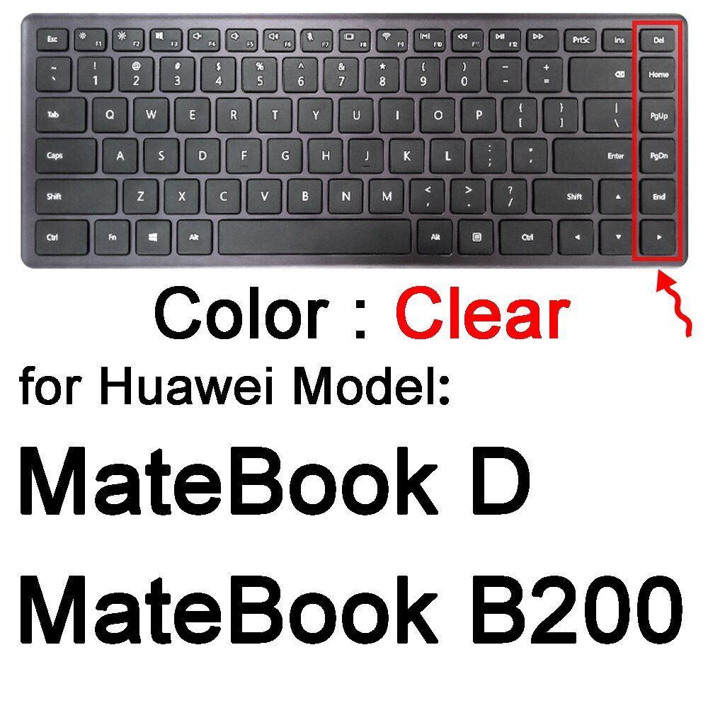 Keyboard Cover for MateBook D 15 14 16 X Pro 13 E B B3 B5 B200 for Huwei Ryzen Laptop Notebook Protector Skin Film Accessories