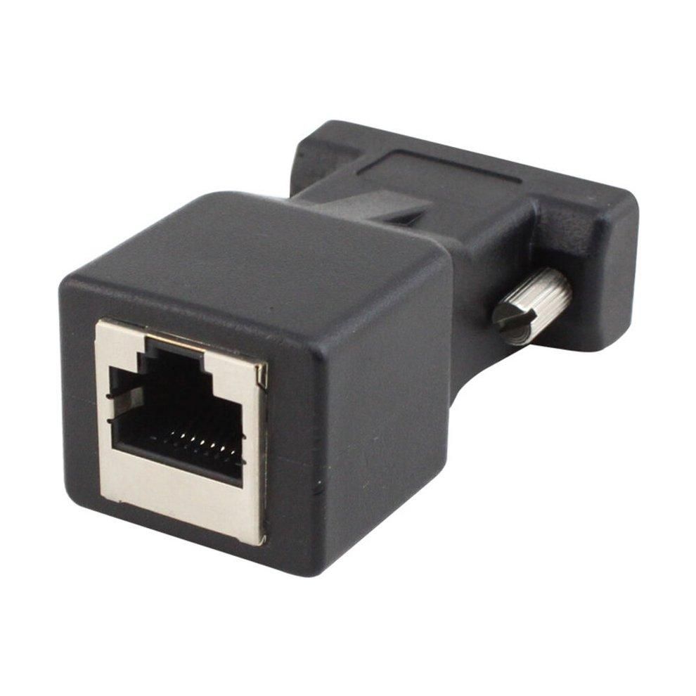 EF Ethernet VGA Male Female To RJ45 15 Pin Network Adapter Connector LAN Extender