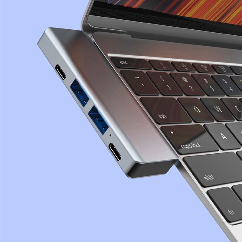 USB Type C Hub to HDMI-Compatible MST 4K USB C HUB Docking Station, Suitable for Macbook Pro Air Apple Computer Adapter