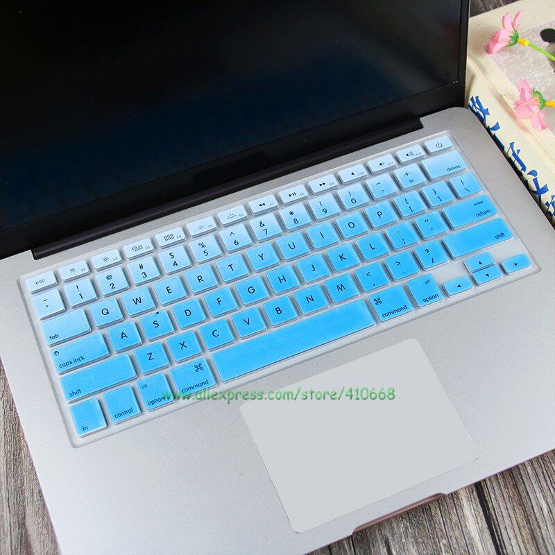 US English Silicone Keyboard Protector Cover Skin Film For Apple Mac MacBook Pro 13 15 17 Air Retina 13 A1502 A1466 A1278 A1398
