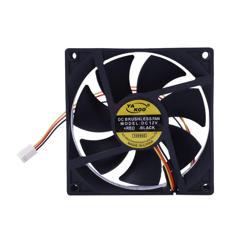 3 Pin 90mm 25mm Cooler Heatsink Cooling Radiator For Computer PC CPU 12V