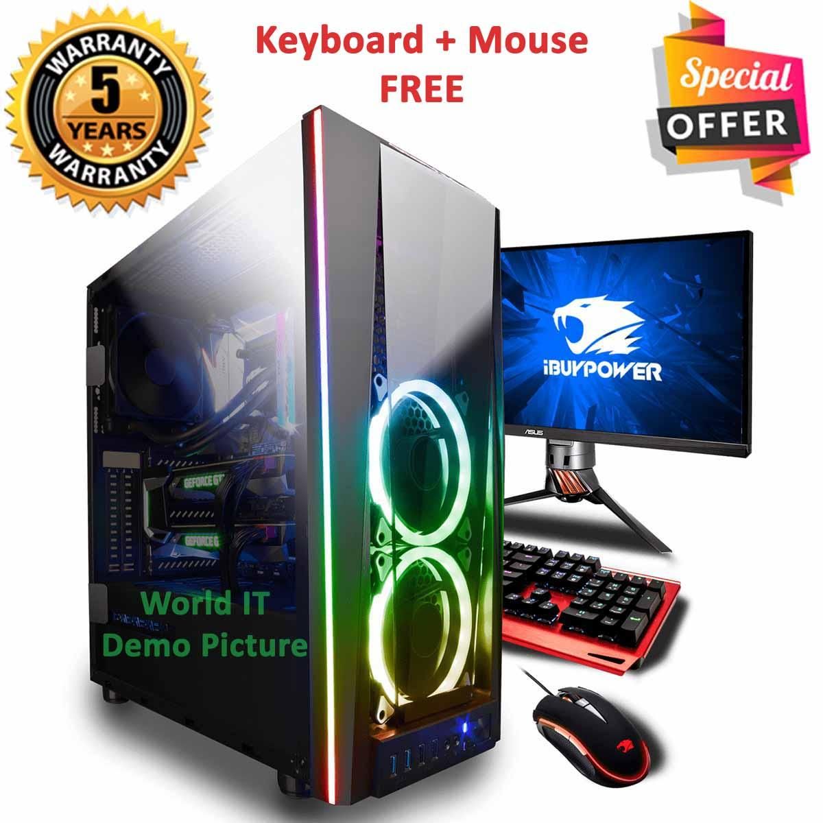 Intel Dual Core RAM 8GB HDD 500GB Graphics  Built in and Monitor 19   HP / Dell / Samsung Gaming PC Windows 10 64 Bit NEW Desktop Computer 2021