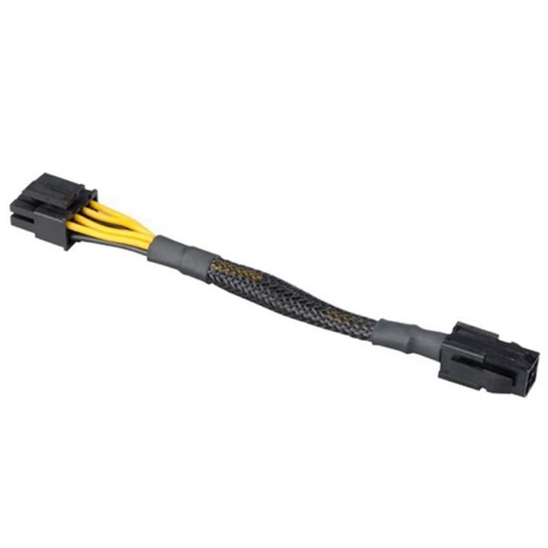 8Pc PCI-E 6 Pin to Dual PCIe 8 Pin (6+2) Image Card PCI Express Power Adapter GPU VGA Y-Splitter Extension Cable