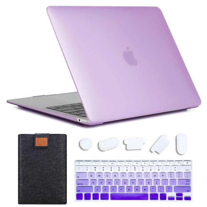 MTT Matte Laptop Case For Macbook Pro Air 11 12 13 15 16 funda 2020 Laptop Sleeve a2289 a2251 a2179 + English US Keyboard Cover