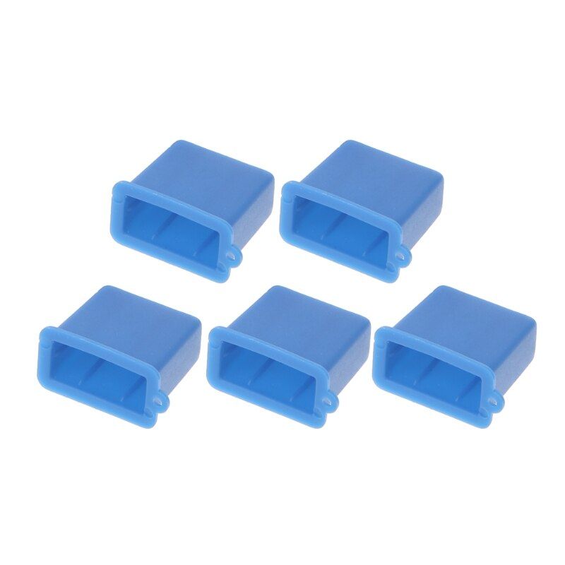 5Pcs Silicone USB Type A Male Anti-Dust Plug Stopper Cap Cover Protector