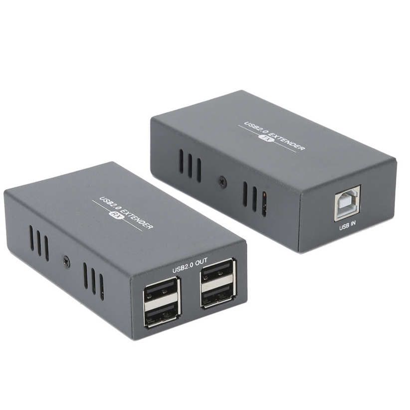 Chenmeng La USB Extender Mouse 1 In 4 Out Receiver USB2.0 to RG45 Computer Accessories Voltage 110‑240V