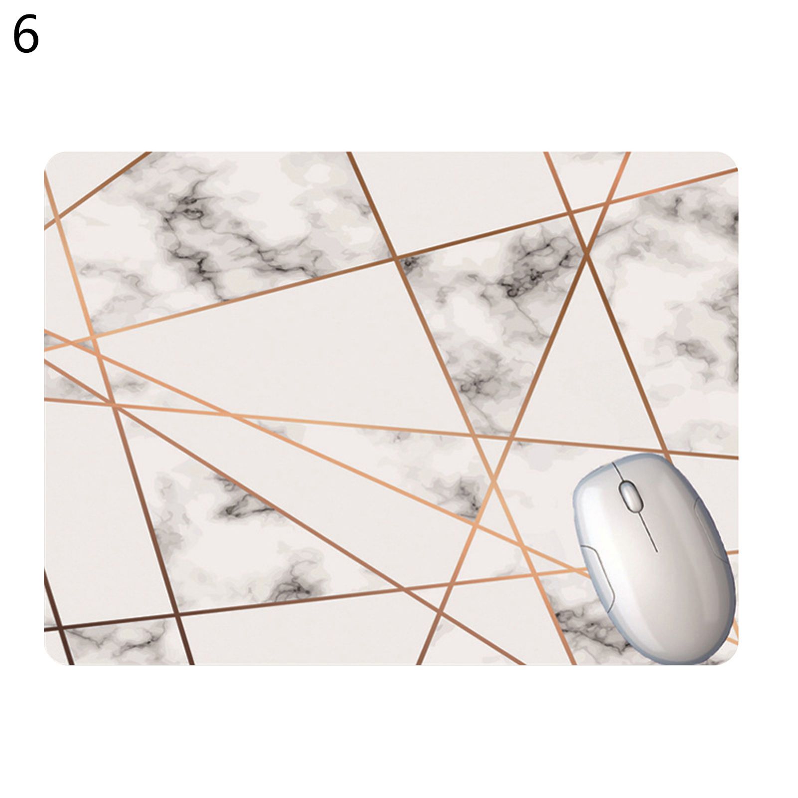 Mouse Cushion Foldable Marble Stripe Block Mouse Cushion Wrist Rest