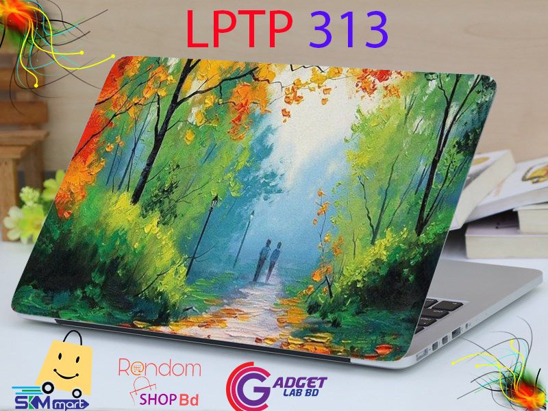 LPTP - 313 Natural art Laptop Sticker Laptop Skin Sticker & Laptop Skin for laptop Back Side Decoration
