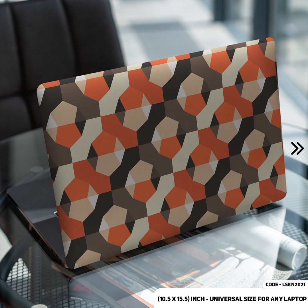 LSKN2021 - Seamless Geomatric Shape Laptop Skin Decal Sticker For Any Kind of Laptop Waterproof Removable Laptop Sticker (10.5X15.5) - Handy Commodity