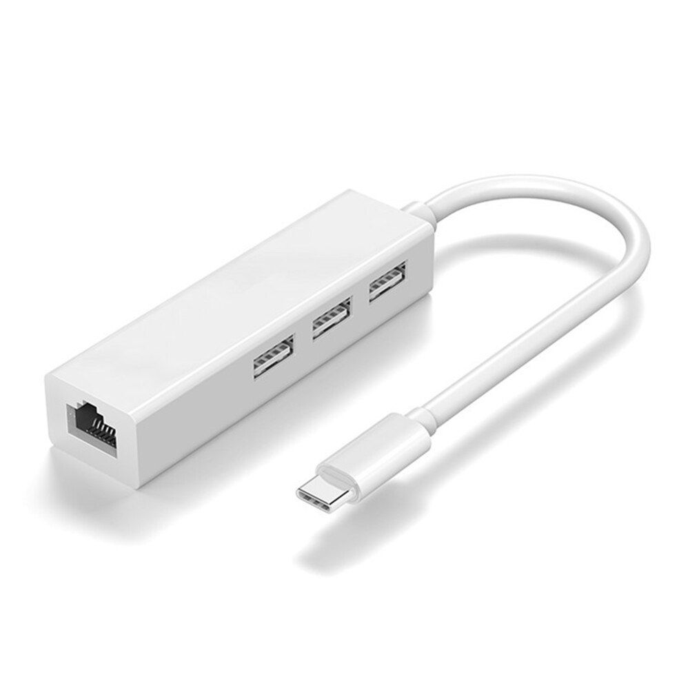 USB2.0 Type C Hub 10/100 Mbps USB-C Ethernet USB to RJ45 Lan Network Card Ethernet Adapter for Mac iOS Laptop PC Windows RTL8152