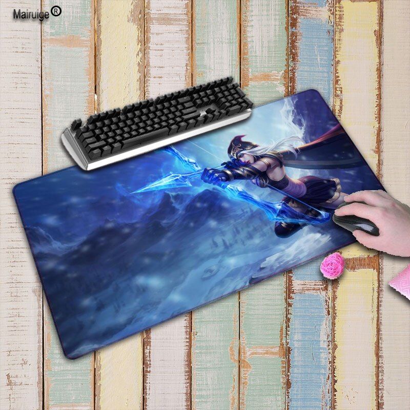 Mairuige 900x400x3mm Large Gaming Mouse Pad League of Legends Edge Lock Laptop Mousepad Mats for Computer Players Lol CSGO DOTA