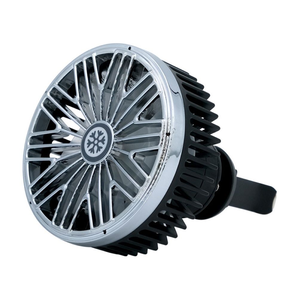 Mini Electric Rotatable Car Vehicle Air Vent USB LED Light Cooling Fan Cooler