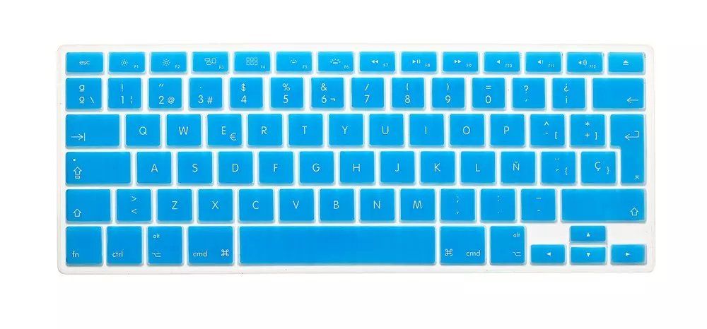 Colorful EU Spanish Letter Silicone Keyboard Protector Cover Skin Film For Apple Mac MacBook Pro 13 15 17 Air Retina 13
