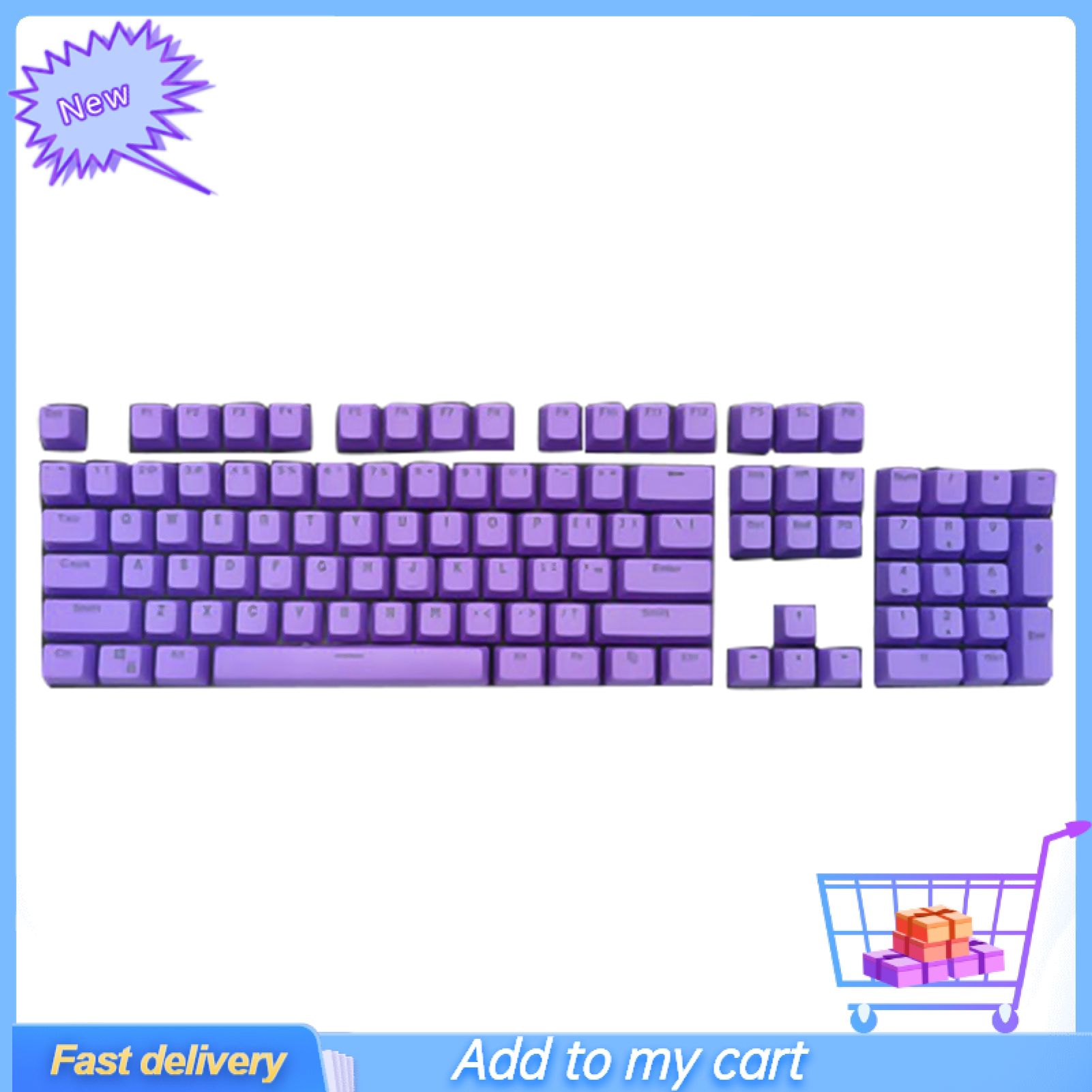 Greenbox 104Pcs Universal Backlight PBT Keycaps Mechanical Keyboard Key Caps for PC Computer