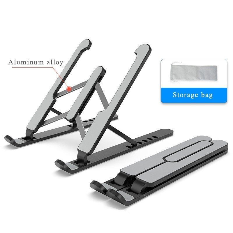 Aluminum  Folding Laptop Stand Adjustable Notebook Support Stand for Macbook Pro Non-slip Riser Cooling Bracket Notebook Holder