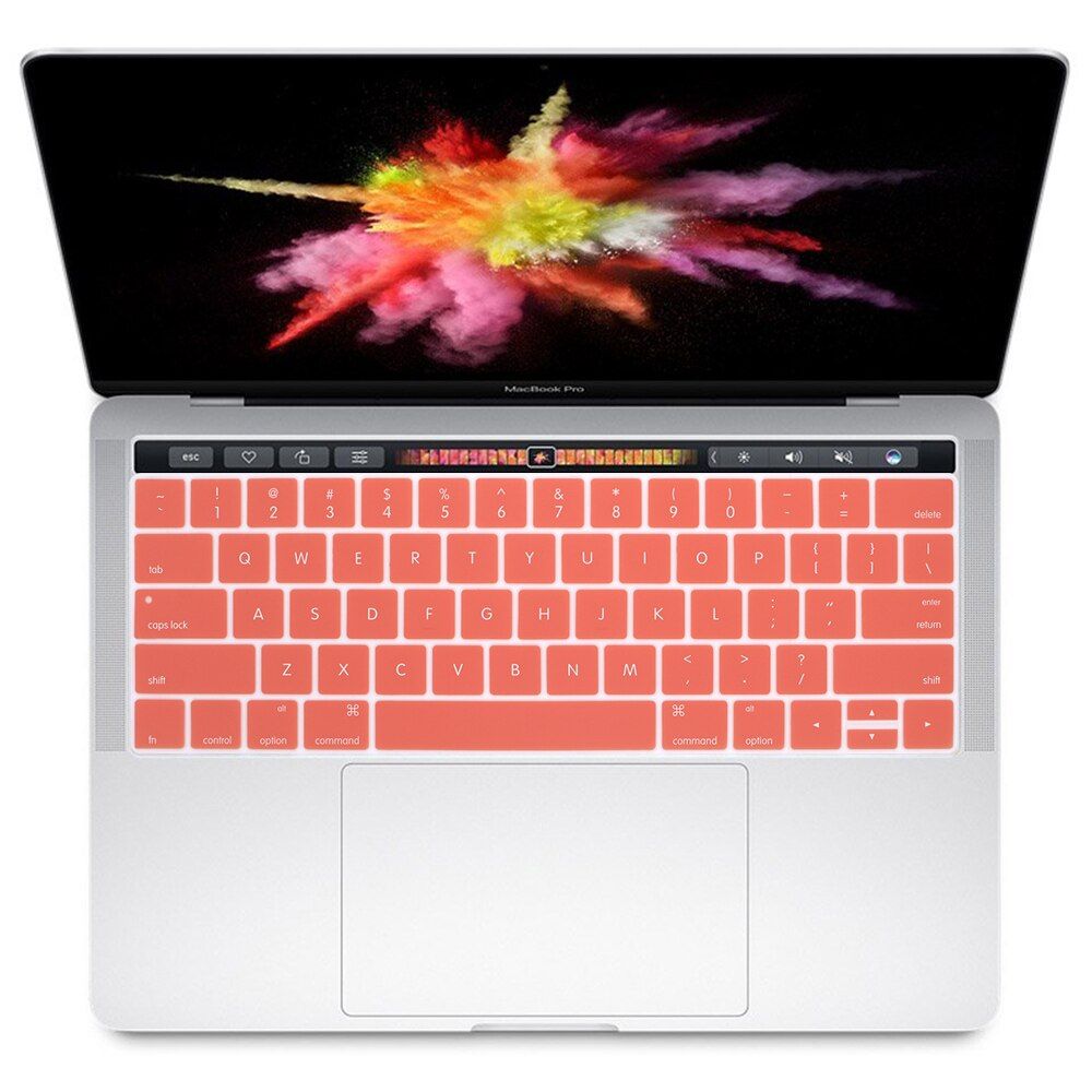 HRH Cream Color Silicone Keyboard Covers Keypad Skins Protector For Mac book Pro 13" 15" A1706 A1707 A2159 A1990(2017/2018/2109)