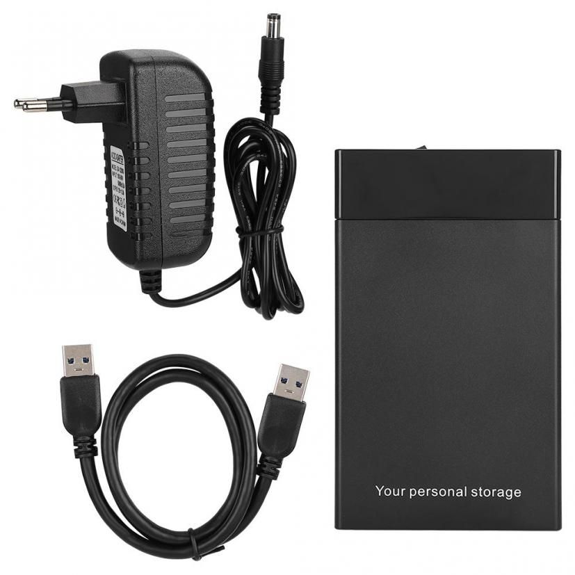 w3530 3.5 inch USB 3.0 SATA External Hard Drive Mobile Disk Case Box (100-240V)