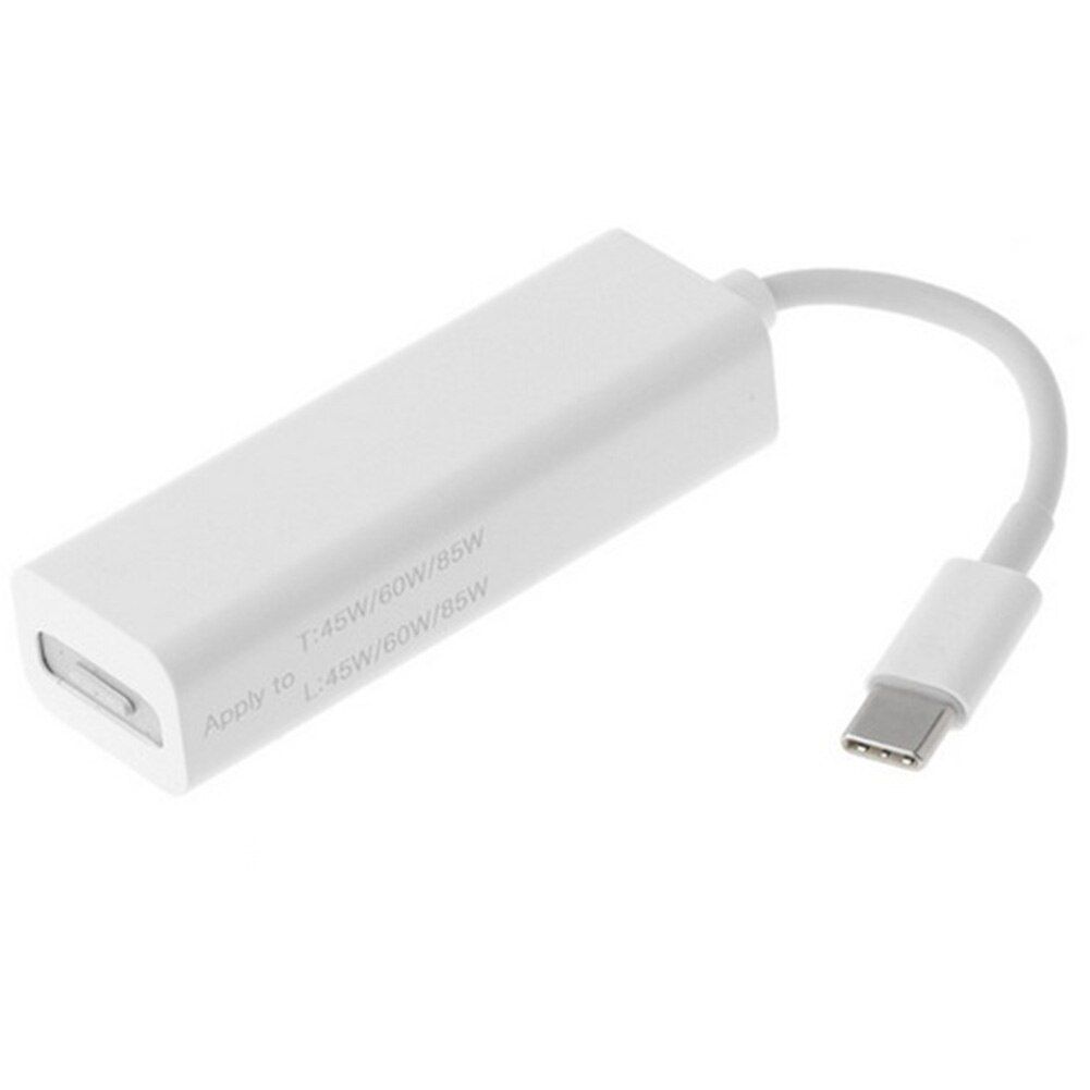 USB 3.1 Type C Male to Mag. 2 5Pin Female Cable Converter Adapter for Macbook 45W 60W Black White Cable Converter Adapter