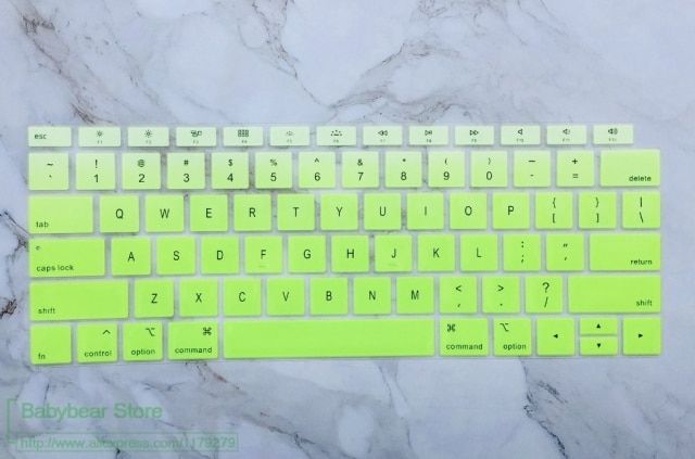 For Newest MacBook Air 13 Touch ID Version Model A1932 US english version Silicone Ultra Thin Keyboard Cover 2020 Nov