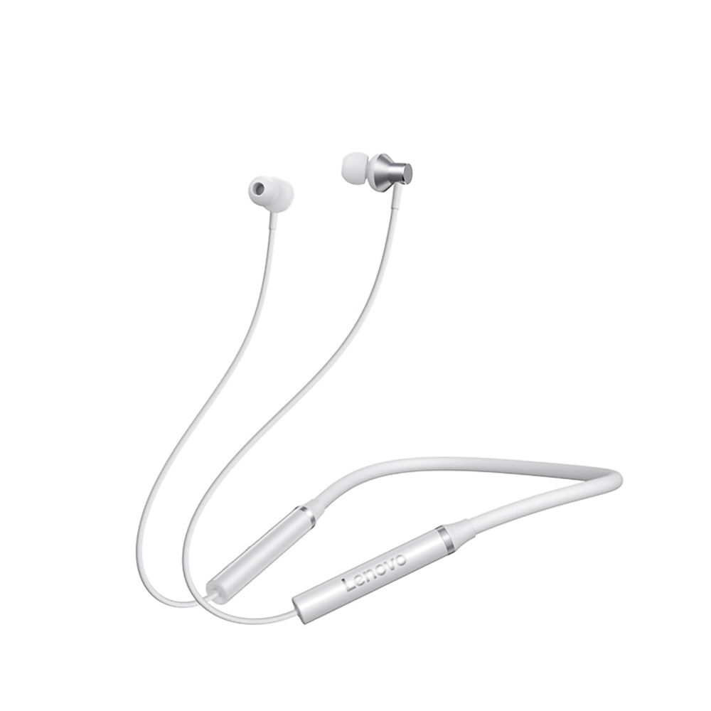 Lenovo HE05X Wireless BT Headphone BT5.0 In-ear Ergonomic Earphone IPX5 Waterproof Sport Earbud with Noise Cancelling Mic White